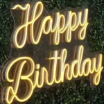Happy Birthday Neon Led Decoração Festas Luminária Acrílico